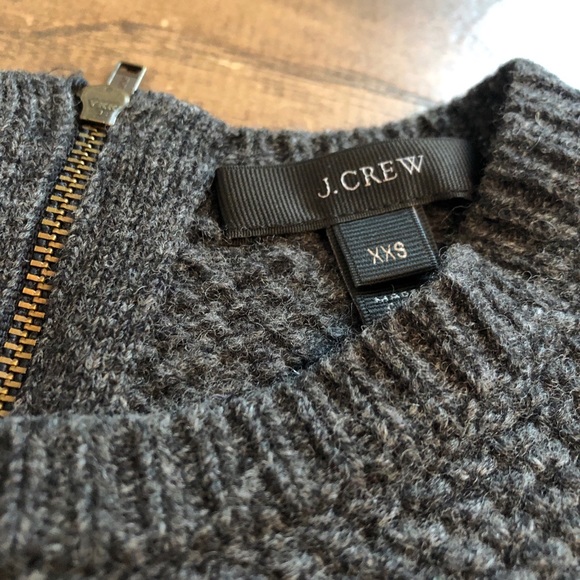 J Crew Grey Sweater with Blue Built in Shirt XXS - Picture 4 of 6